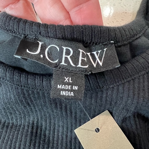 J.Crew Black Knit Mixy Bubble Hem Dress with Pockets Size XL Style BY828 NEW - Picture 4 of 14